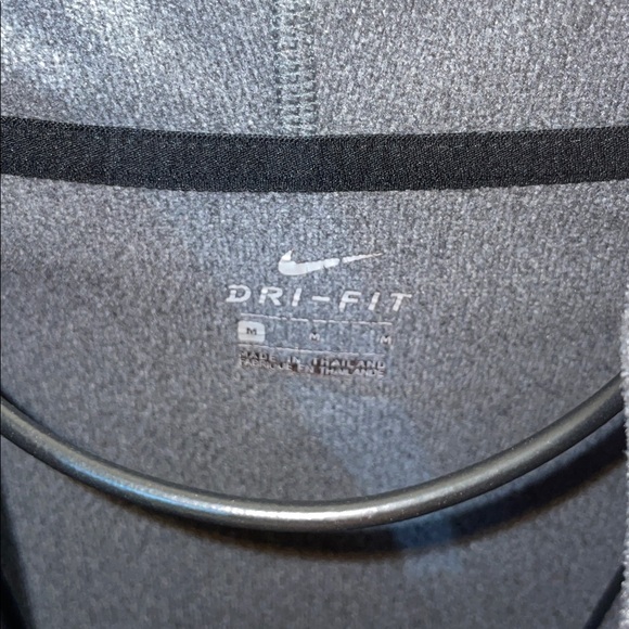 Nike Women's Heather Gray Full-Zip Hoodie zip up hoodie size medium dri fit - Picture 8 of 9